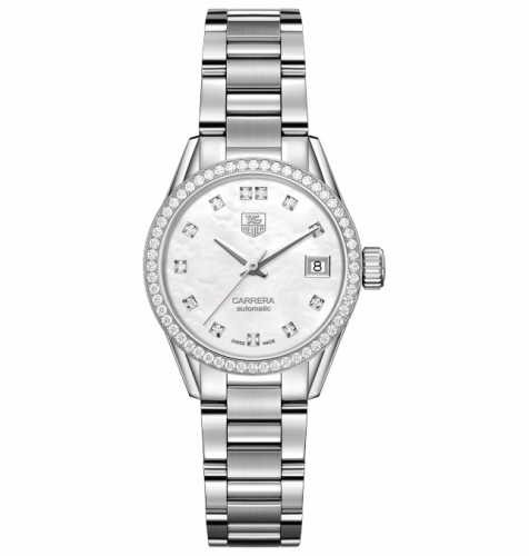 TAG Heuer Carrera Calibre 9 28 Stainless Steel / Diamond / MOP - Diamond / Bracelet WAR2415.BA0776 TAG Heuer Carrera Calibre 9 28 Stainless Steel / Diamond / MOP - Diamond / Bracelet WAR2415.BA0776