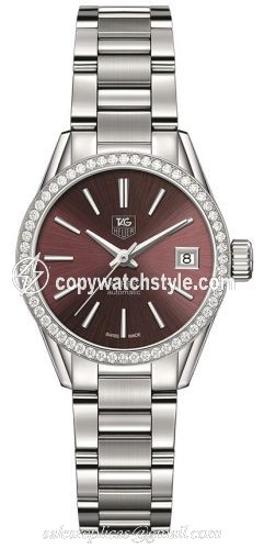 TAG Heuer Carrera Calibre 9 28 Stainless Steel / Diamond / Red / Bracelet WAR2418.BA0776 TAG Heuer Carrera Calibre 9 28 Stainless Steel / Diamond / Red / Bracelet WAR2418.BA0776