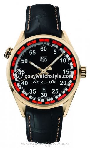TAG Heuer Carrera Calibre 5 Ring Master 43 Pink Gold / Tribute to Muhammad Ali WAR2A40.FC8222