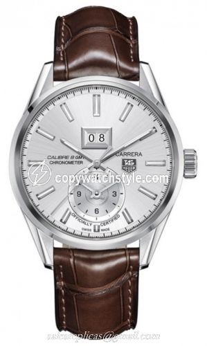 TAG Heuer Carrera Calibre 8 41 Stainless Steel / Silver / Alligator WAR5011.FC6291