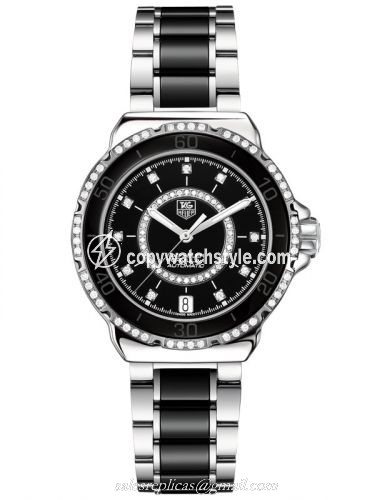TAG Heuer Formula 1 Calibre 5 37 Stainless Steel / Diamond / Black - Diamond / Bracelet WAU2212.BA0859 TAG Heuer Formula 1 Calibre 5 37 Stainless Steel / Diamond / Black - Diamond / Bracelet WAU2212.BA0859