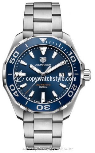TAG Heuer Aquaracer 300M Quartz 43 Stainless Steel / Blue / Bracelet WAY101C.BA0746 TAG Heuer Aquaracer 300M Quartz 43 Stainless Steel / Blue / Bracelet WAY101C.BA0746