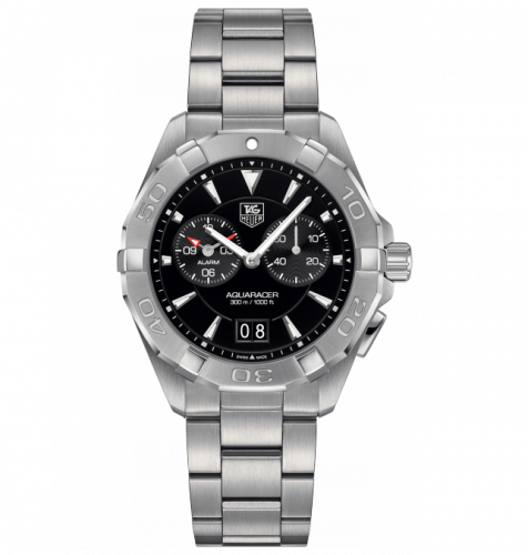 TAG Heuer Aquaracer 300M Alarm 40.5 Stainless Steel / Black / Bracelet WAY111Z.BA0928 TAG Heuer Aquaracer 300M Alarm 40.5 Stainless Steel / Black / Bracelet WAY111Z.BA0928