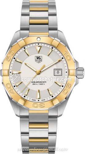 TAG Heuer Aquaracer 300M Quartz 40.5 Stainless Steel / Yellow Gold / Silver / Bracelet WAY1151.BD0912 TAG Heuer Aquaracer 300M Quartz 40.5 Stainless Steel / Yellow Gold / Silver / Bracelet WAY1151.BD0912