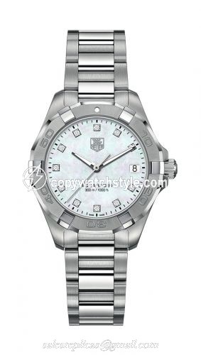 TAG Heuer Aquaracer 300M Quartz 32 Stainless Steel / MOP - Diamond / Bracelet WAY1313.BA0915 TAG Heuer Aquaracer 300M Quartz 32 Stainless Steel / MOP - Diamond / Bracelet WAY1313.BA0915