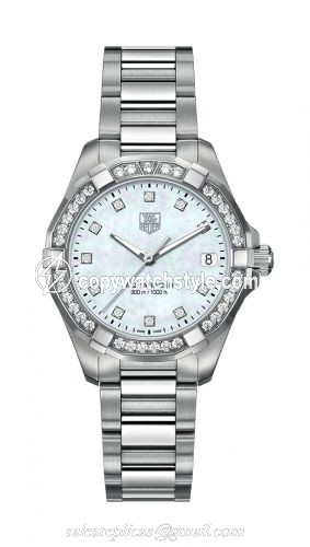 TAG Heuer Aquaracer 300M Quartz 32 Stainless Steel / Diamond / MOP - Diamond / Bracelet WAY1314.BA0915 TAG Heuer Aquaracer 300M Quartz 32 Stainless Steel / Diamond / MOP - Diamond / Bracelet WAY1314.BA0915