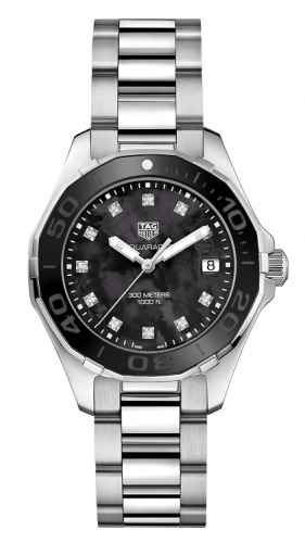 TAG Heuer Aquaracer 300M Quartz 35 Stainless Steel / Black MOP - Diamond / Bracelet WAY131M.BA0748 TAG Heuer Aquaracer 300M Quartz 35 Stainless Steel / Black MOP - Diamond / Bracelet WAY131M.BA0748