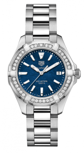 TAG Heuer Aquaracer 300M Quartz 35 Stainless Steel / Diamond / Blue MOP / Bracelet WAY131N.BA0748 TAG Heuer Aquaracer 300M Quartz 35 Stainless Steel / Diamond / Blue MOP / Bracelet WAY131N.BA0748