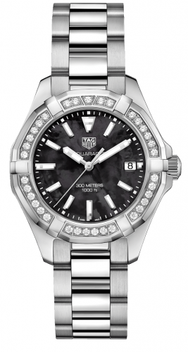 TAG Heuer Aquaracer 300M Quartz 35 Stainless Steel / Diamond / Black MOP / Bracelet WAY131P.BA0748 TAG Heuer Aquaracer 300M Quartz 35 Stainless Steel / Diamond / Black MOP / Bracelet WAY131P.BA0748