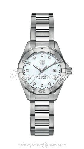 TAG Heuer Aquaracer 300M Quartz 27 Stainless Steel / MOP - Diamond / Bracelet WAY1413.BA0920
