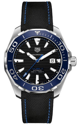 TAG Heuer Aquracer 300M Calibre 5 43 Stainless Steel / Black / Nylon WAY201C.FC6395 TAG Heuer Aquracer 300M Calibre 5 43 Stainless Steel / Black / Nylon WAY201C.FC6395