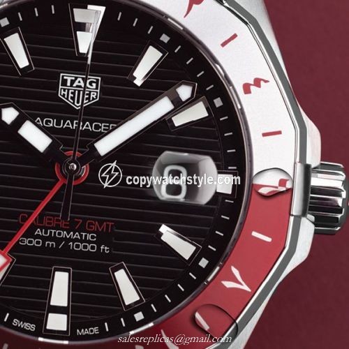 TAG Heuer Aquaracer 300M Calibre 7 GMT Stainless Steel / Qatar Limited Edition WAY201U.BA0927