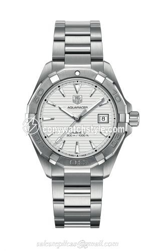 TAG Heuer Aquaracer 300M Calibre 5 40.5 Stainless Steel / Silver / Bracelet WAY2111.BA0910