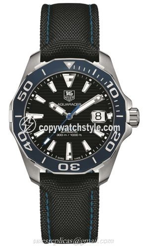 TAG Heuer Aquaracer 300M Calibre 5 41 Stainless Steel / Blue / Nylon WAY211B.FC6363 TAG Heuer Aquaracer 300M Calibre 5 41 Stainless Steel / Blue / Nylon WAY211B.FC6363