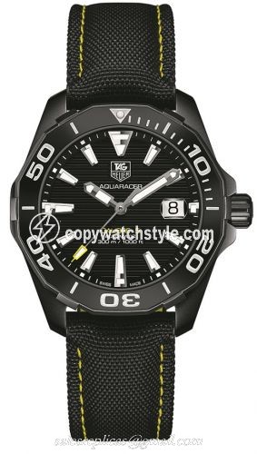 TAG Heuer Aquaracer 300M Calibre 5 41 Titanium PVD / Black / Nylon WAY218A.FC6362 TAG Heuer Aquaracer 300M Calibre 5 41 Titanium PVD / Black / Nylon WAY218A.FC6362
