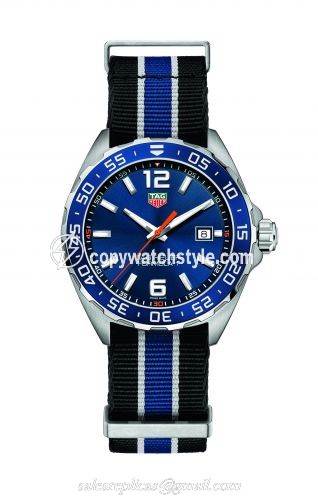 TAG Heuer Formula 1 Quartz 43 Stainless Steel / Blue / NATO WAZ1010.FC8197 TAG Heuer Formula 1 Quartz 43 Stainless Steel / Blue / NATO WAZ1010.FC8197