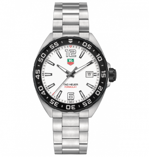 TAG Heuer Formula 1 Quartz 41 Stainless Steel / White / Bracelet WAZ1111.BA0875 TAG Heuer Formula 1 Quartz 41 Stainless Steel / White / Bracelet WAZ1111.BA0875