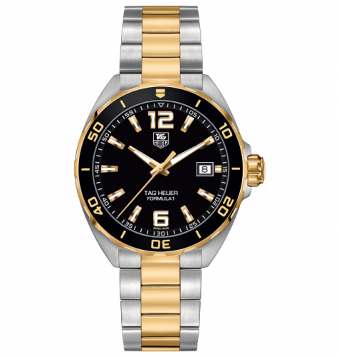 TAG Heuer Formula 1 Quartz 41 Stainless Steel / Yellow Gold / Black / Bracelet WAZ1121.BB0879 TAG Heuer Formula 1 Quartz 41 Stainless Steel / Yellow Gold / Black / Bracelet WAZ1121.BB0879