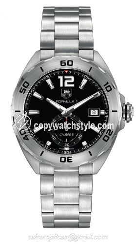 TAG Heuer Formula 1 Calibre 6 43 Stainless Steel / Black / Bracelet WAZ2110.BA0875