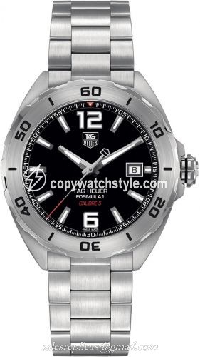 TAG Heuer Formula 1 Calibre 5 41 Stainless Steel / Black / Bracelet WAZ2113.BA0875 TAG Heuer Formula 1 Calibre 5 41 Stainless Steel / Black / Bracelet WAZ2113.BA0875