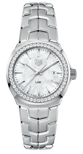 TAG Heuer Link Quartz 32mm Stainless Steel / Diamond / MOP WBC1314.BA0600 TAG Heuer Link Quartz 32mm Stainless Steel / Diamond / MOP WBC1314.BA0600