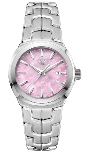 TAG Heuer Link Quartz 32mm Stainless Steel / Pink MOP WBC1317.BA0600 TAG Heuer Link Quartz 32mm Stainless Steel / Pink MOP WBC1317.BA0600