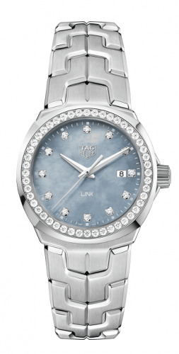 TAG Heuer Link Quartz 32mm Stainless Steel / Diamond / Blue MOP WBC1319.BA0600 TAG Heuer Link Quartz 32mm Stainless Steel / Diamond / Blue MOP WBC1319.BA0600