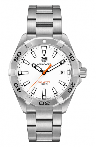 TAG Heuer Aquaracer Quartz 300M 41 Stainless Steel / White / Bracelet WBD1111.BA0928 TAG Heuer Aquaracer Quartz 300M 41 Stainless Steel / White / Bracelet WBD1111.BA0928