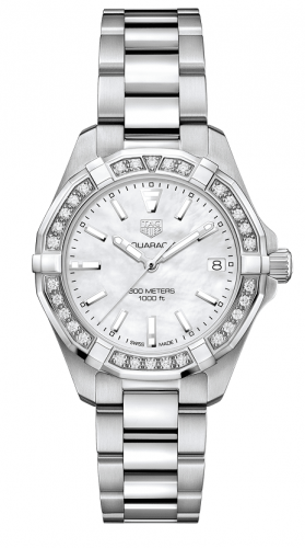 TAG Heuer Aquaracer 300M Quartz 32 Stainless Steel / Diamond / MOP / Bracelet WBD1313.BA0740