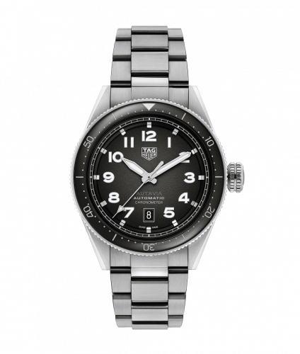 TAG Heuer Autavia Calibre 5 Stainless Steel / Black / Bracelet WBE5114.EB0173