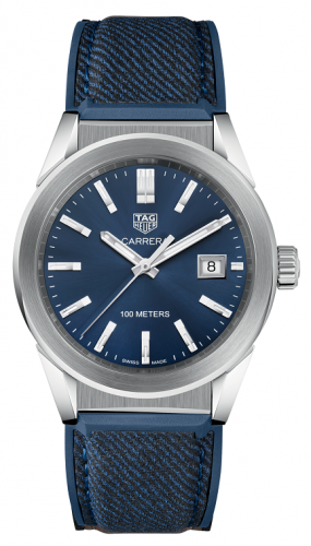 TAG Heuer Carrera Quartz 36 Stainless Steel / Blue / Canvas WBG1310.FT6115 TAG Heuer Carrera Quartz 36 Stainless Steel / Blue / Canvas WBG1310.FT6115