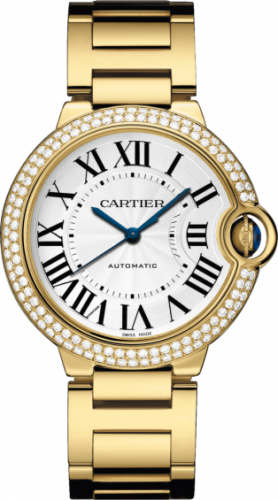 Cartier Ballon Blue de Cartier 36 Automatic Yellow Gold / Diamonds / Bracelet WE9004Z3 Cartier Ballon Blue de Cartier 36 Automatic Yellow Gold / Diamonds / Bracelet WE9004Z3