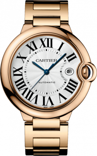 Cartier Ballon Blue de Cartier 42 Automatic Pink Gold / Silver / Bracelet WGBB0016 Cartier Ballon Blue de Cartier 42 Automatic Pink Gold / Silver / Bracelet WGBB0016