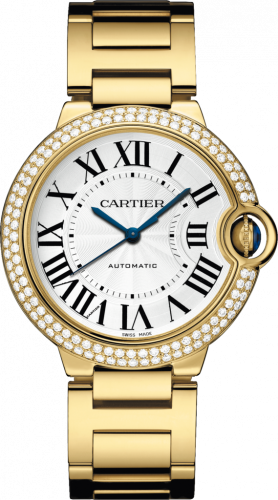 Cartier Ballon Blue de Cartier 36 Automatic Yellow Gold / Diamonds / Bracelet WJBB0007 Cartier Ballon Blue de Cartier 36 Automatic Yellow Gold / Diamonds / Bracelet WJBB0007