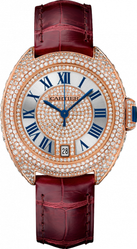 Cartier Cle de Cartier 35 Pink Gold / Full Diamonds / Red WJCL0036 Cartier Cle de Cartier 35 Pink Gold / Full Diamonds / Red WJCL0036
