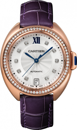 Cartier Cle de Cartier 35 Pink Gold / Diamonds / Purple WJCL0039 Cartier Cle de Cartier 35 Pink Gold / Diamonds / Purple WJCL0039