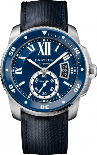 Cartier Calibre de Cartier Diver Stainless Steel / Blue / Rubber WSCA0010 Cartier Calibre de Cartier Diver Stainless Steel / Blue / Rubber WSCA0010