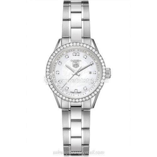 TAG Heuer Carrera Quartz 27 Stainless Steel / Diamond / MOP - Diamond / Bracelet WV1413.BA0793 TAG Heuer Carrera Quartz 27 Stainless Steel / Diamond / MOP - Diamond / Bracelet WV1413.BA0793