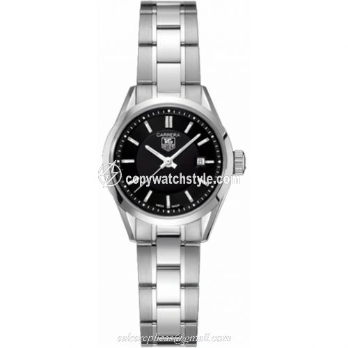 TAG Heuer Carrera Quartz 27 Stainless Steel / Black / Bracelet WV1414.BA0793 TAG Heuer Carrera Quartz 27 Stainless Steel / Black / Bracelet WV1414.BA0793
