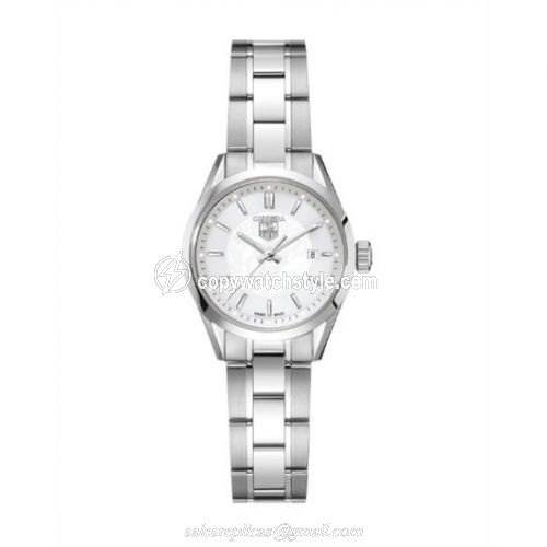 TAG Heuer Carrera Quartz 27 Stainless Steel / MOP / Bracelet WV1415.BA0793