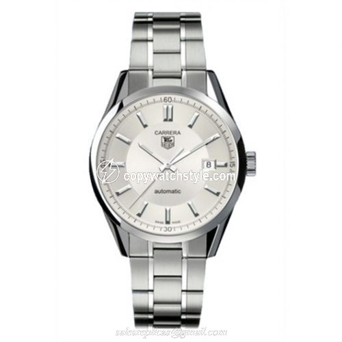 TAG Heuer Carrera Calibre 5 39 Stainless Steel / Silver / Bracelet WV211A.BA0787 TAG Heuer Carrera Calibre 5 39 Stainless Steel / Silver / Bracelet WV211A.BA0787