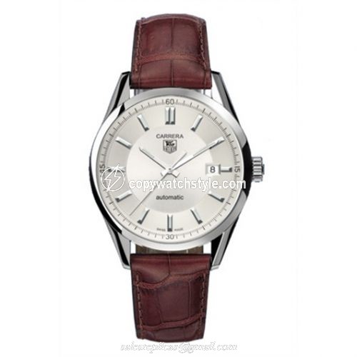 TAG Heuer Carrera Calibre 5 39 Stainless Steel / Silver / Alligator WV211A.FC6181 TAG Heuer Carrera Calibre 5 39 Stainless Steel / Silver / Alligator WV211A.FC6181