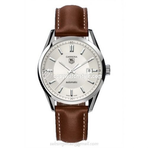 TAG Heuer Carrera Calibre 5 39 Stainless Steel / Silver / Calf WV211A.FC6203 TAG Heuer Carrera Calibre 5 39 Stainless Steel / Silver / Calf WV211A.FC6203