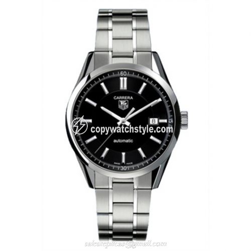 TAG Heuer Carrera Calibre 5 39 Stainless Steel / Black / Bracelet WV211B.BA0787 TAG Heuer Carrera Calibre 5 39 Stainless Steel / Black / Bracelet WV211B.BA0787