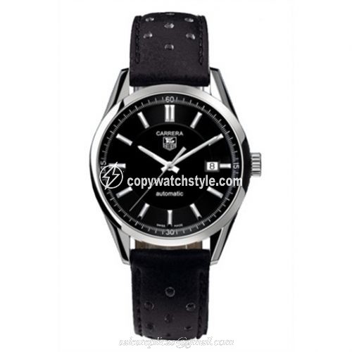 TAG Heuer Carrera Calibre 5 39 Stainless Steel / Black / Calf WV211B.FC6182 TAG Heuer Carrera Calibre 5 39 Stainless Steel / Black / Calf WV211B.FC6182