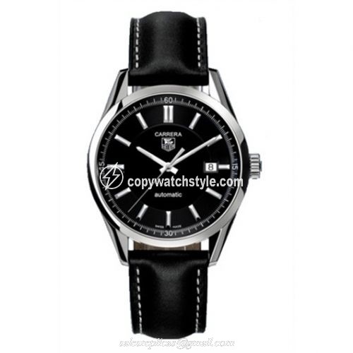 TAG Heuer Carrera Calibre 5 39 Stainless Steel / Black / Calf WV211B.FC6202 TAG Heuer Carrera Calibre 5 39 Stainless Steel / Black / Calf WV211B.FC6202