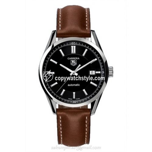 TAG Heuer Carrera Calibre 5 39 Stainless Steel / Black / Calf WV211B.FC6203 TAG Heuer Carrera Calibre 5 39 Stainless Steel / Black / Calf WV211B.FC6203