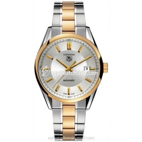 TAG Heuer Carrera Calibre 5 39 Stainless Steel / Rose Gold / Silver / Bracelet WV215A.BD0788 TAG Heuer Carrera Calibre 5 39 Stainless Steel / Rose Gold / Silver / Bracelet WV215A.BD0788