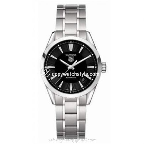 TAG Heuer Carrera Calibre 5 36 Stainless Steel / Black / Bracelet WV2213.BA0790 TAG Heuer Carrera Calibre 5 36 Stainless Steel / Black / Bracelet WV2213.BA0790