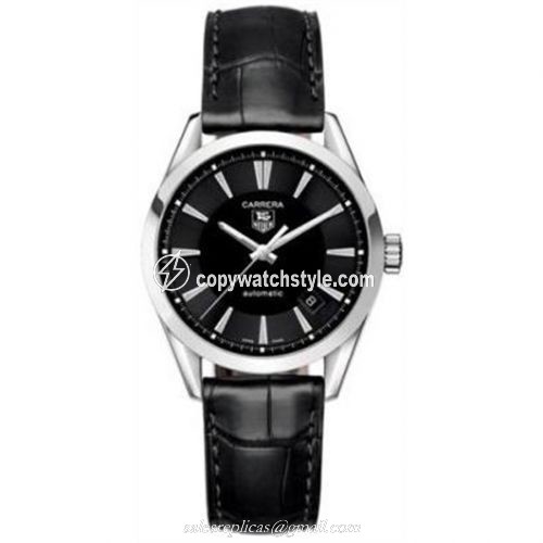 TAG Heuer Carrera Calibre 5 36 Stainless Steel / Black / Alligator WV2213.FC6263